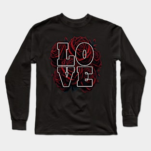 love red rose Long Sleeve T-Shirt